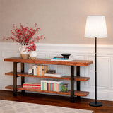 LÁMPARA DE PIE MACARENA BLACK LED - SIN FOCO