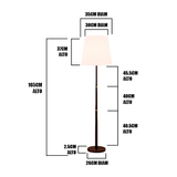 LÁMPARA DE PIE MACARENA BLACK LED - SIN FOCO