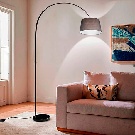 LÁMPARA DE PIE SOFIA BLACK LED - SIN FOCO