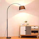 LÁMPARA DE PIE SOFIA BLACK LED - SIN FOCO