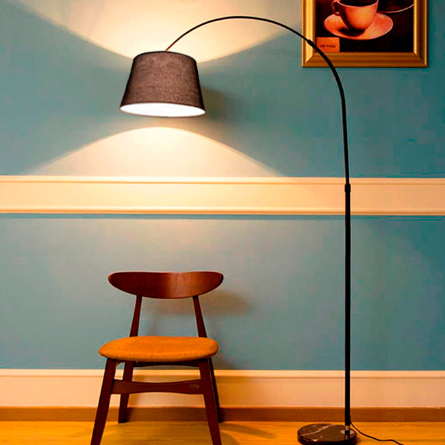 LÁMPARA DE PIE SOFIA BLACK LED - SIN FOCO