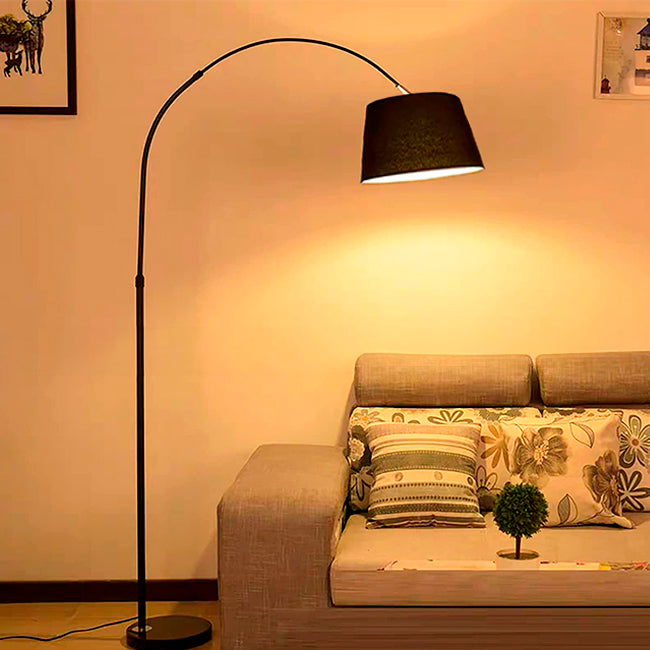 LÁMPARA DE PIE SOFIA BLACK LED - SIN FOCO