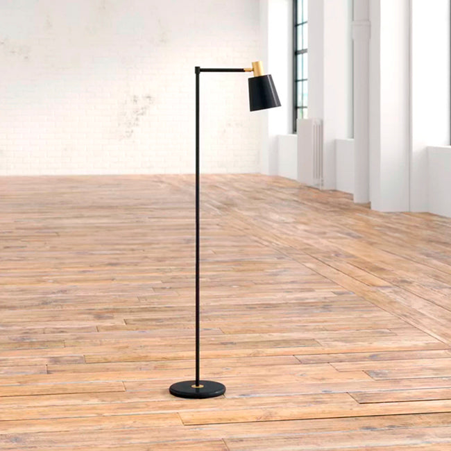 LÁMPARA DE PIE BONNIE BLACK AND GOLD LED