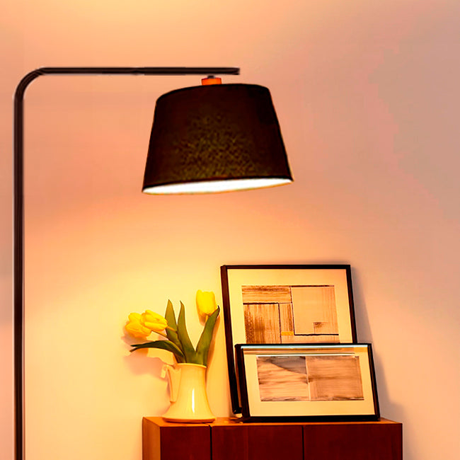 LÁMPARA DE PIE DAMARIS BLACK LED- SIN FOCO