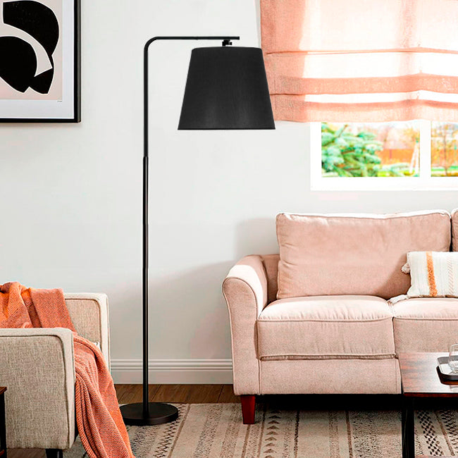 LÁMPARA DE PIE DAMARIS BLACK LED- SIN FOCO