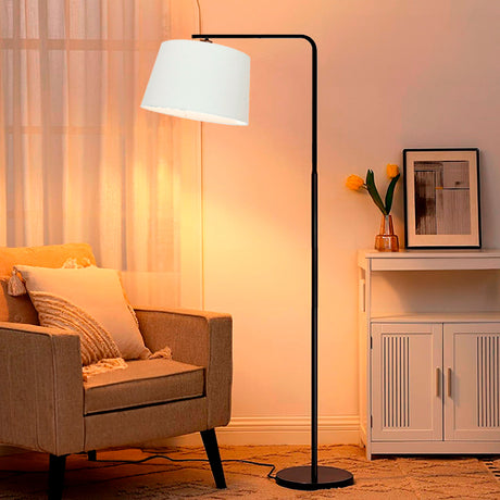 LÁMPARA DE PIE DAMARIS BLACK LED - SIN FOCO