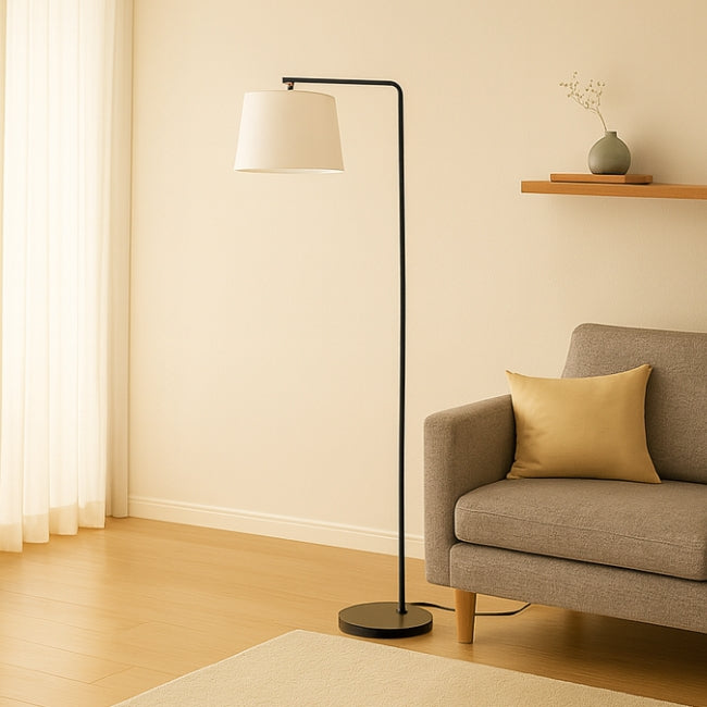 LÁMPARA DE PIE DAMARIS BLACK LED - SIN FOCO