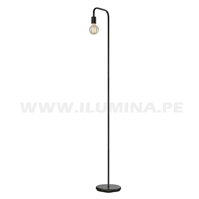 LÁMPARA DE PIE MINIMALISTA VINTAGE BELLA LED + FOCO LED G95 FILAMENTO TRANSP 4W 2700K LUZ CÁLIDA