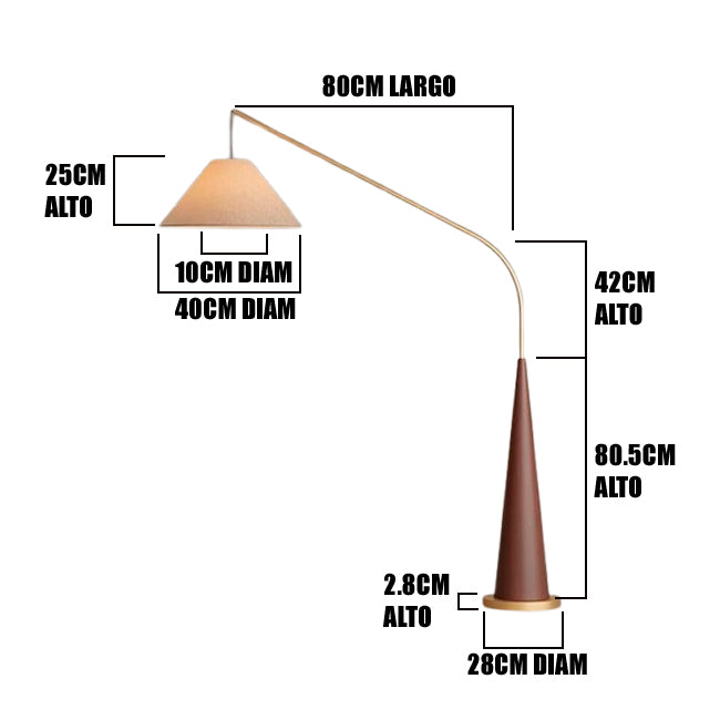 LÁMPARA DE PIE ZENITH WOOD LED