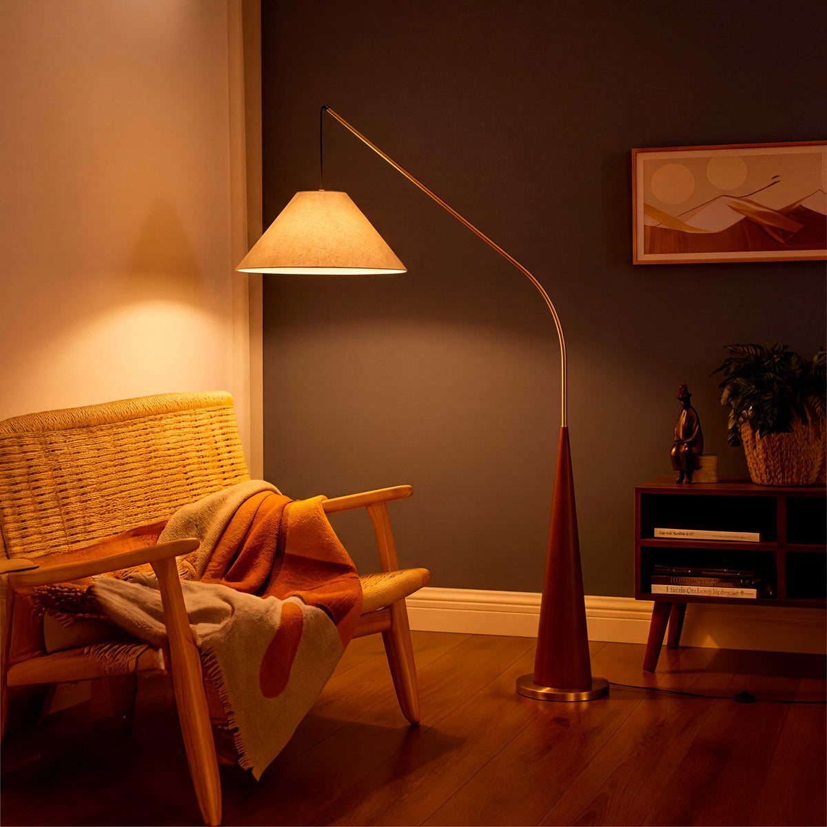LÁMPARA DE PIE ZENITH WOOD LED