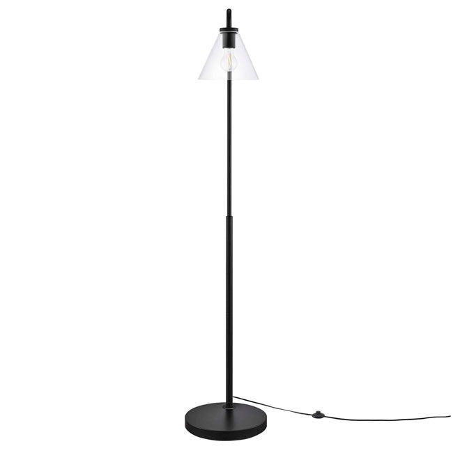 LÁMPARA DE PIE SALOMÉ GLASS BLACK - SIN FOCO