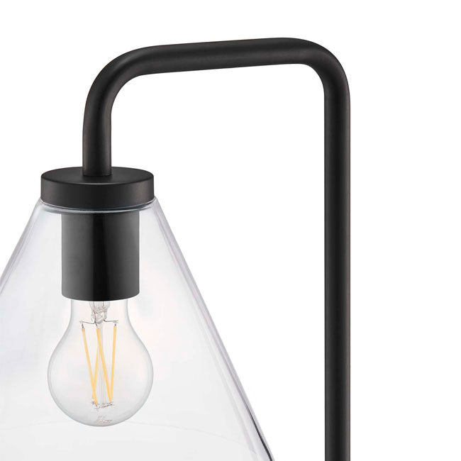 LÁMPARA DE PIE SALOMÉ GLASS BLACK - SIN FOCO