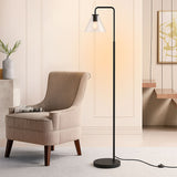 LÁMPARA DE PIE SALOMÉ GLASS BLACK - SIN FOCO