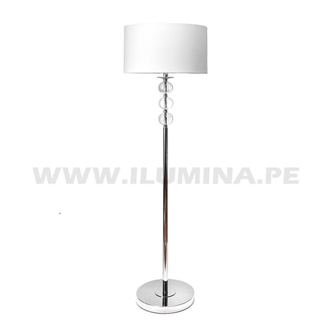 LÁMPARA DE PIE KRYSTAL LUX SILVER LED