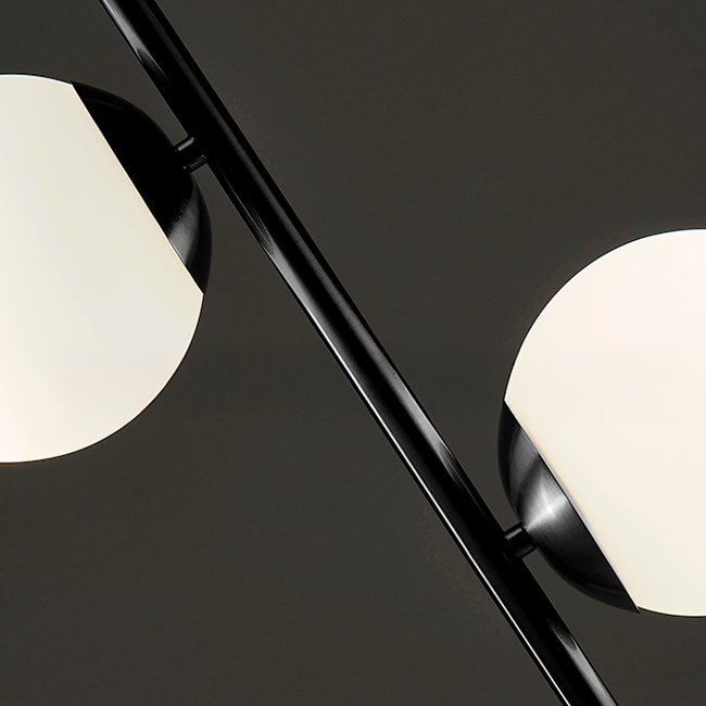 LÁMPARA DE PIE TRAZZO LUX BLACK - SIN FOCOS