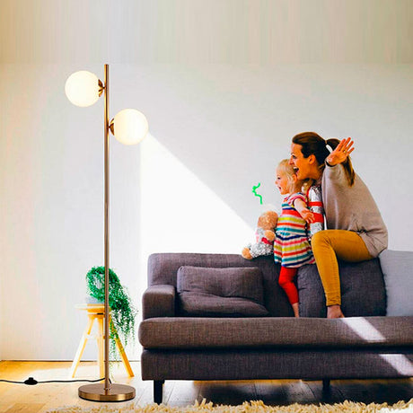 LÁMPARA DE PIE TRAZZO LUX GOLD - SIN FOCOS