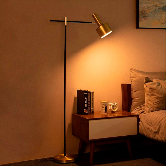 LÁMPARA DE PIE IRLANDA GOLD LED - SIN FOCO