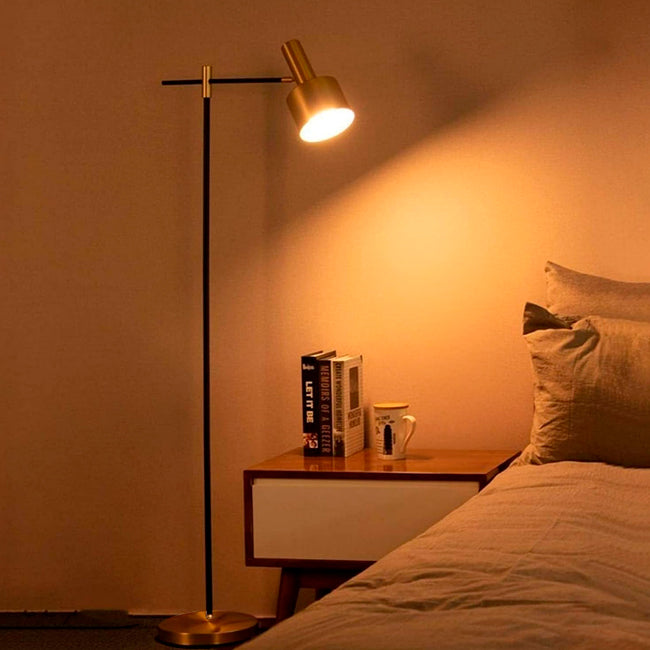 LÁMPARA DE PIE IRLANDA GOLD LED - SIN FOCO