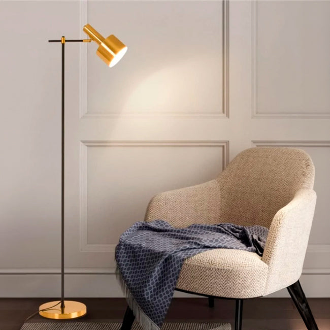 LÁMPARA DE PIE IRLANDA GOLD LED - SIN FOCO