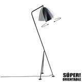 LÁMPARA DE PIE MINIMALISTA CARINA BLACK LED
