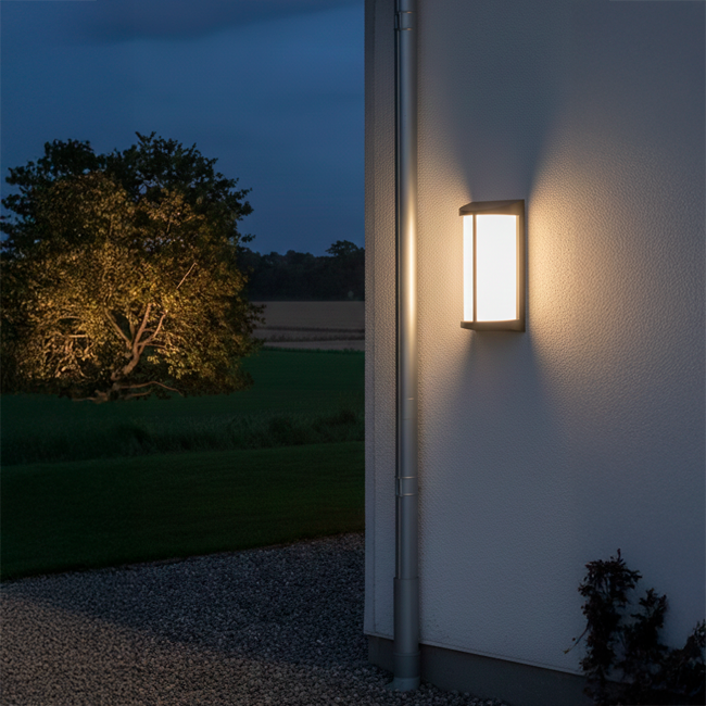 LÁMPARA DE EXTERIOR LED E27 FC811 BK
