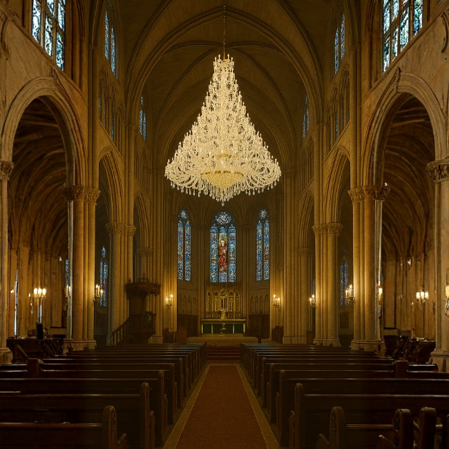 LÁMPARA COLGANTE KRYSTAL JANA + FOCO VELA E14 4W TRANSP LUZ CÁLIDA