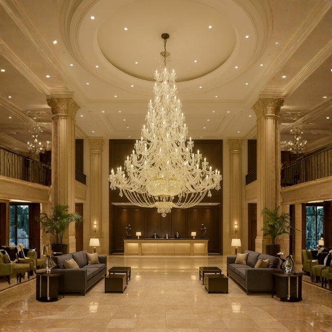 LÁMPARA COLGANTE KRYSTAL WRANOVSKY + FOCO VELA E14 4W TRANSP LUZ CÁLIDA