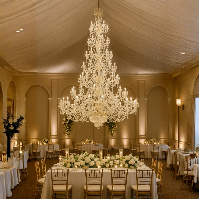 LÁMPARA COLGANTE KRYSTAL WRANOVSKY + FOCO VELA E14 4W TRANSP LUZ CÁLIDA