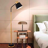 LÁMPARA DE PIE LUXIANA BLACK AND GOLD LED - SIN FOCO