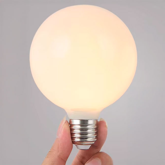 FOCO LED G95 TIPO GLOBO PAVONADO 10W E27 LUZ CÁLIDA