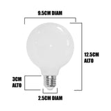 FOCO LED G95 TIPO GLOBO PAVONADO 10W E27 LUZ CÁLIDA