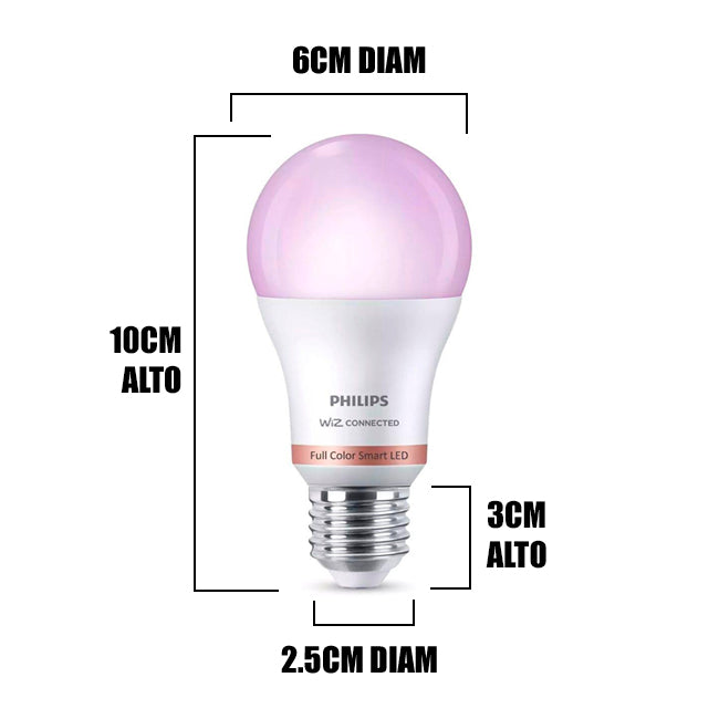 FOCO LED SMART RGB A60 E27 8.5W PHILIPS
