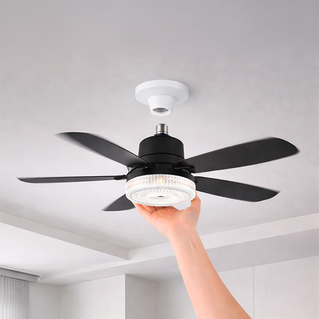 FOCO VENTILADOR LED AIR-5 MASTER COOL BLACK 18W + CONTROL REMOTO