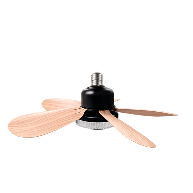 FOCO VENTILADOR LED AIR-5 MASTER COOL BLACK AND WOOD 18W + CONTROL REMOTO