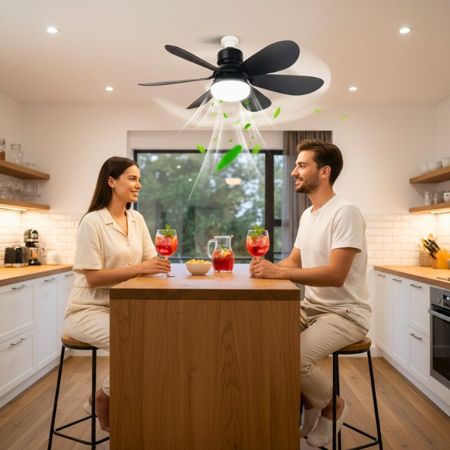 FOCO VENTILADOR LED AIR-6 MASTER COOL BLACK 18W + CONTROL REMOTO