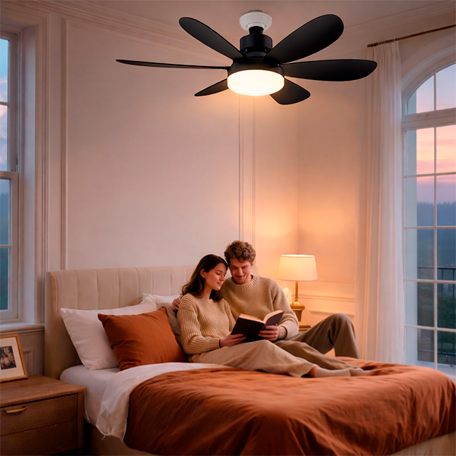 FOCO VENTILADOR LED AIR-6 MASTER COOL BLACK 18W + CONTROL REMOTO