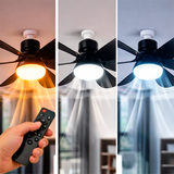 FOCO VENTILADOR LED AIR-6 MASTER COOL BLACK 18W + CONTROL REMOTO