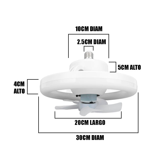 FOCO VENTILADOR SMART LED ISABELLA 48W RGB