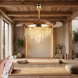 ventilador de techo decorativo para sala de yoga y bienestar