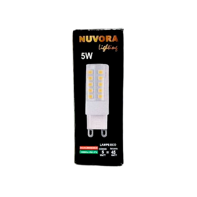 FOCO LED SMD 5W G9 LUZ CÁLIDA MARCA NUVORA