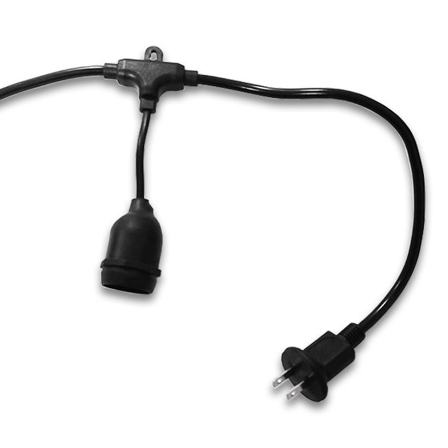 GUIRNALDA DE CAUCHO COLGANTE DE 10MTS CON 20 SOCKETS MARCA BK