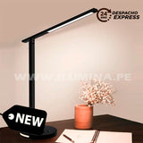 LÁMPARA DE ESCRITORIO LISBOA LUX BLACK LED DIMMABLE + CARGADOR INALÁMBRICO WIRELESS