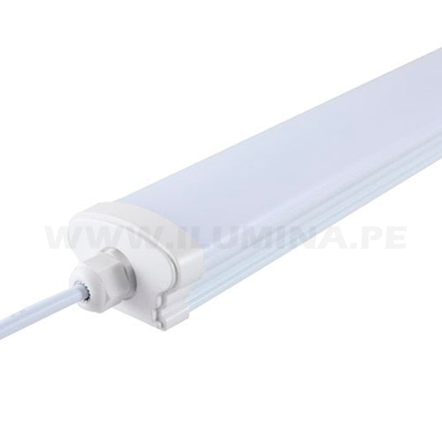 LUMINARIA LED HERMÉTICA INTEGRADA 48W 4800 LÚMENES 1.20 METROS 6500K LUZ BLANCA IP65 IK08