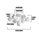 LÁMPARA DE TECHO SPUTNIK TULIPA BLOOM WHITE - SIN FOCOS