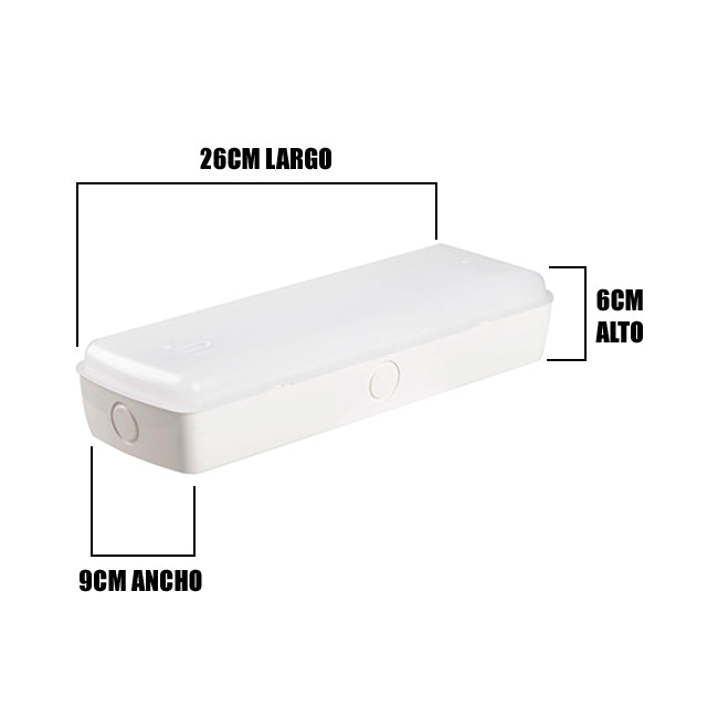 LÁMPARA DE EMERGENCIA 5W 3 HORAS 500 LÚMENES COLOR BLANCO