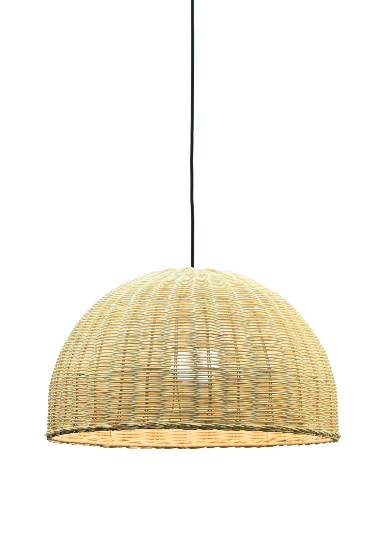 LÁMPARA COLGANTE DE RATTAN NATURAL HIKARU E27