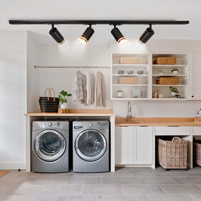 SPOT DE RIEL AMANDA COLOR NEGRO GU10 – i-Lumina