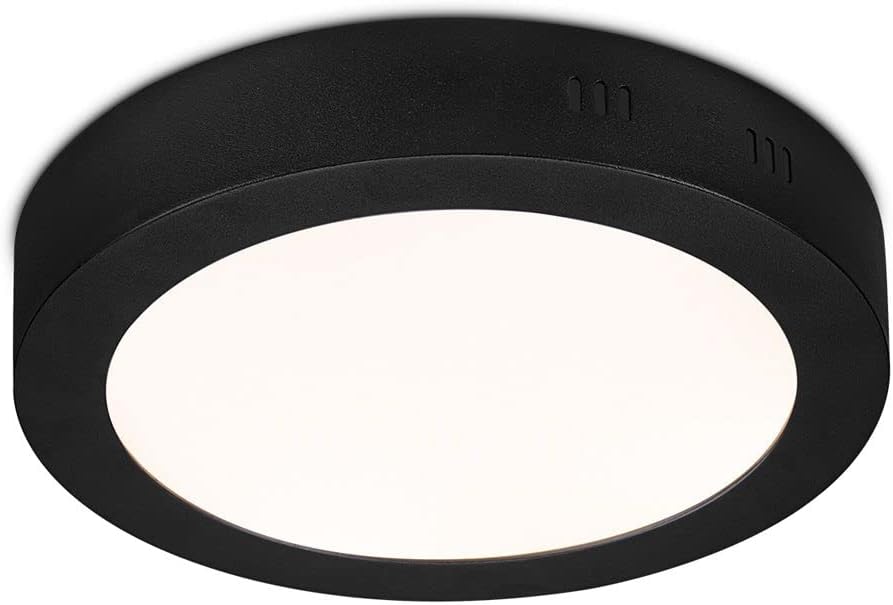 PANEL NEGRO LED CIRCULAR 24W ADOSABLE SIMPLE LUZ INTERMEDIA 4000K - ILUMINA