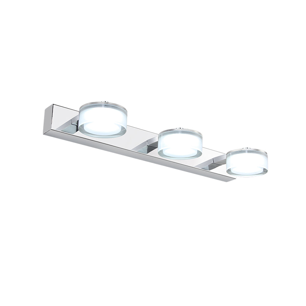 LÁMPARA DE ESPEJO DE PARED JULIA SILVER LED 15W TRICOLOR