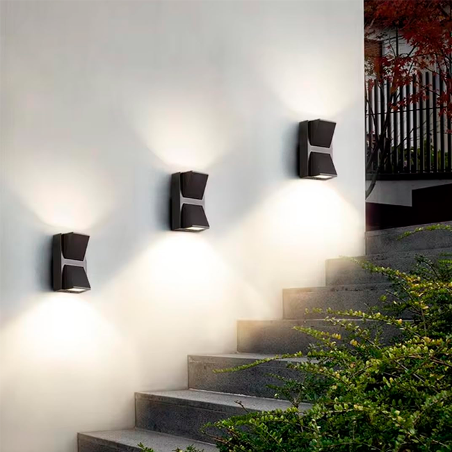 LÁMPARA DE EXTERIOR LED LILIANA BLACK 6W LUZ CÁLIDA